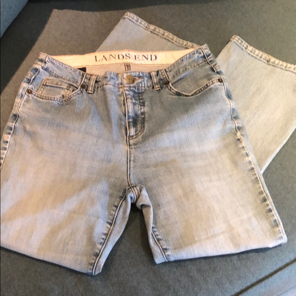 Vintage Lands End Light Wash Original Fit Jeans!